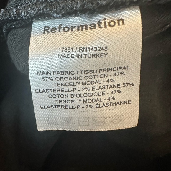 Reformation High & Skinny Jeans Faded Black Destroyed Women’s Size 30 - Picture 9 of 9